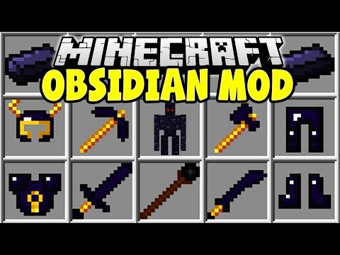 Minecraft OBSIDIAN MOD | OBSIDIAN DIMENSION, OBSIDIAN WEAPONS, ITEMS, & MORE!!