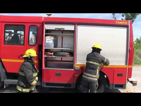 Simulacro, Principio de incendio y evacuacion Escuela Rural N°172, Allen Rio Negro