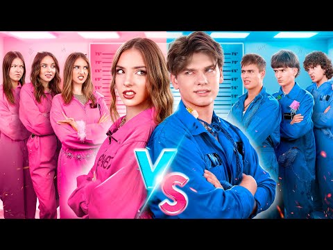Wyzwanie Dziewczyny vs Chłopcy w Więzieniu! Kto Przejmie Więzienie?
