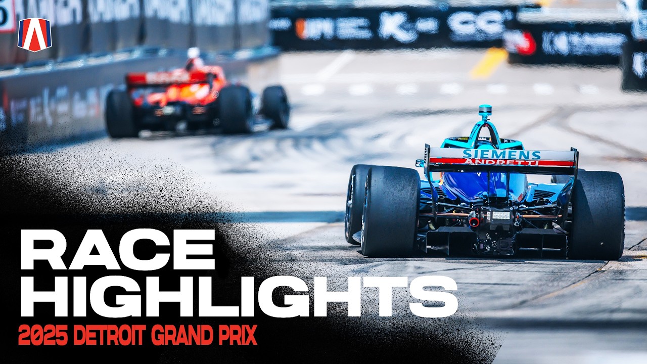 Click to watch the video “Race Highlights | 2025 Kyle Kirkwood Wins In Detroit, Michigan”