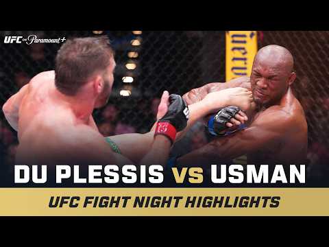 Video: WHAT A FIGHT 🤯 | Dricus Du Plessis vs. Kamaru Usman | UFC Fight Night Mini Fight Highlights