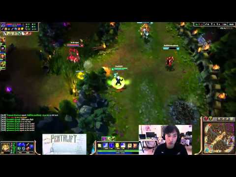 Doublelift & Aphromoo - Ezreal & Lulu - bot «Boss» [R/m] (Challenger I)