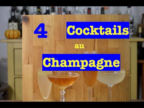 🍾 4 Cocktails au Champagne 🎊 🎉 : French 75, Chicago Cocktail et autres !