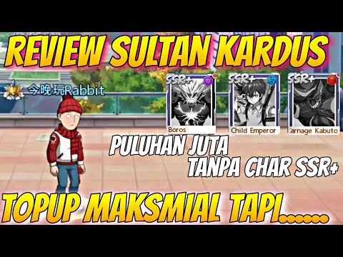 REVIEW AKUN SULTAN KARDUS🔥, TOPUP FULL SSR+ GAPUNYA, SANGAT GILA - One Punch Man The Strongest