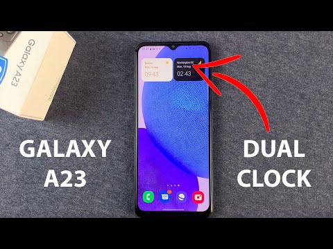 How To Add Dual Clocks To Samsung Galaxy A23