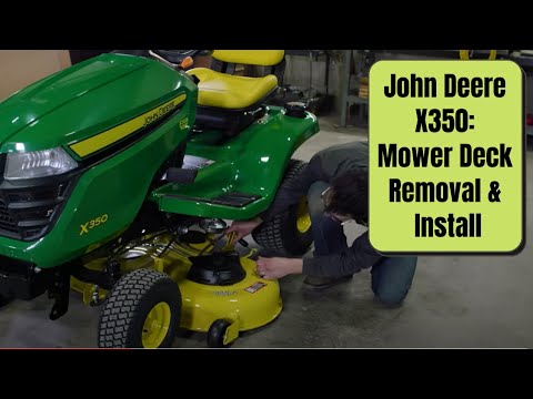 John Deere X350 Deck Removal