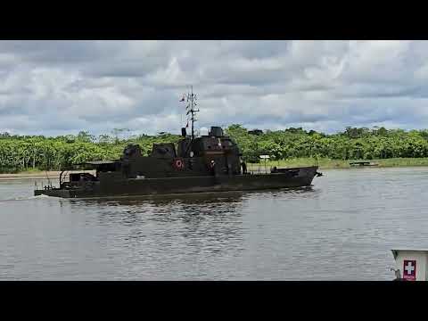 Buque Base Naval Puerto Leguizamo Putumayo Colombia...