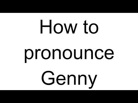 How to Pronounce Genny (Italian)