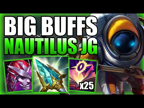THE RECENT NAUTILUS BUFFS MADE HIM A MUCH BETTER JUNGLER! - Best Build/Runes Guide League of Legends