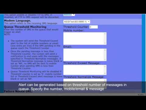 sendQuick Admin - SMS System Configuration