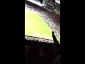 Everton fans at St James' - Here we go 