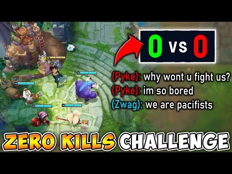 LEAGUE OF LEGENDS BUT WE CAN'T KILL THE ENEMIES (PACIFIST COMP)