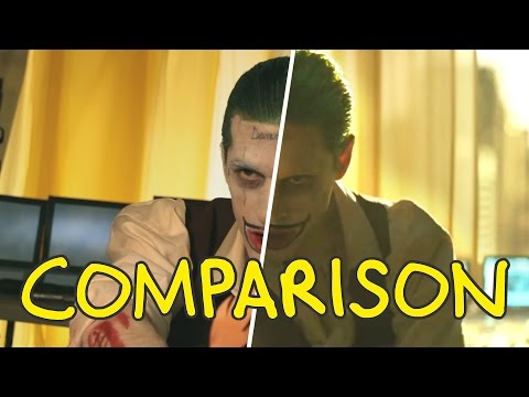 Suicide Squad Trailer - Homemade Side by Side Comparison Video