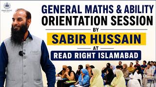 General Maths & Ability Orientation Session | Sabir Hussain | CSS 2027 Preparation