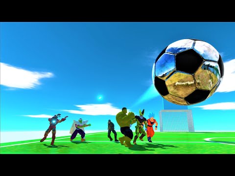 Fun soccer avengers vs dragonball animal revolt battle simulator