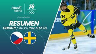 Chequia vs Suecia: hockey, cuartos de final femenil en Milano Cortina 2026 | Highlights