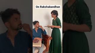 My sister whole year Vs On Rakshabandhan 😂 #shorts #rakshabandhan
