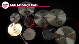 Video thumbnail for 14" AAX Stage Hats by SABIAN Cymbals