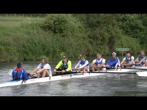 Hughes Hall M1 -rowback-, May Bumps 2013 slow motion [oarstack]