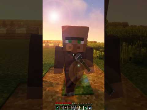 Minecraft Villager Sings Human Cover 😬 #Shorts