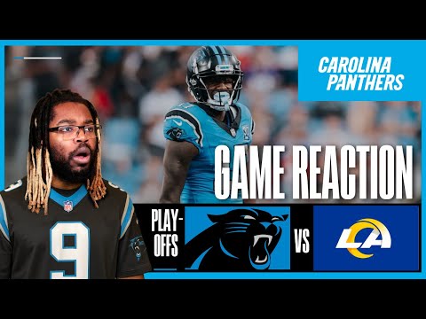 I AM SO PROUD OF THIS TEAM! "Carolina Panthers vs Los Angeles Rams | 2025 Wild Card Round" REACTION!