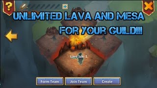 Unlimited Lava and Mesa for your Guild Glitch   - Castle Clash