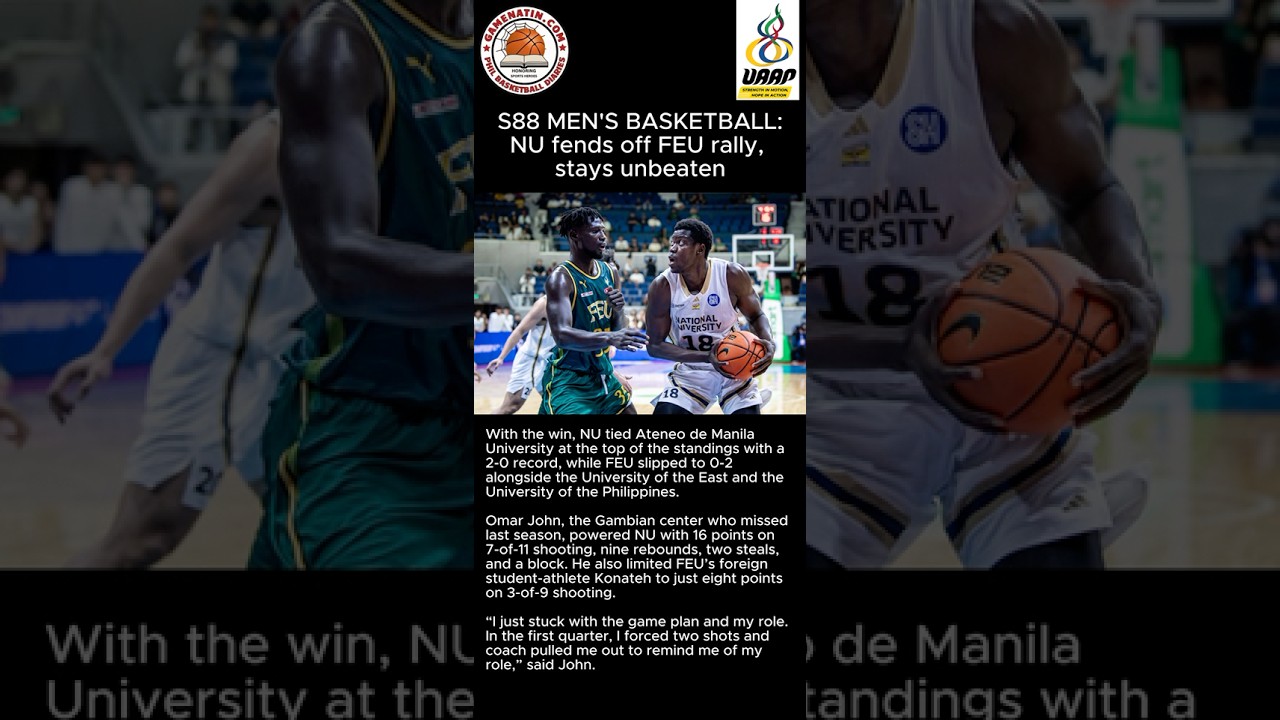 UAAP Basketball: NU staves off FEU, 84-68