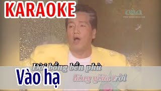 Vào Hạ Karaoke Tone Nam - Elvis Phương  Asia 