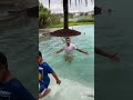 Mom Catches Dad And Son Swimming In Flooded Pool Shorts