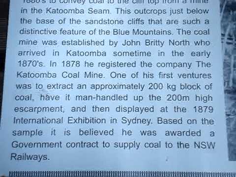 Blue Mountains Katoomba Coal Mine description