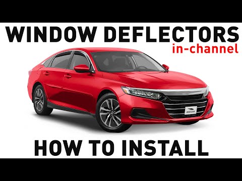 How to install Shatterproof In-Channel Window Deflectors for Honda Accord 2018-2022