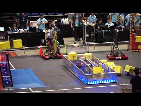 2018 robot in action at regional competiions