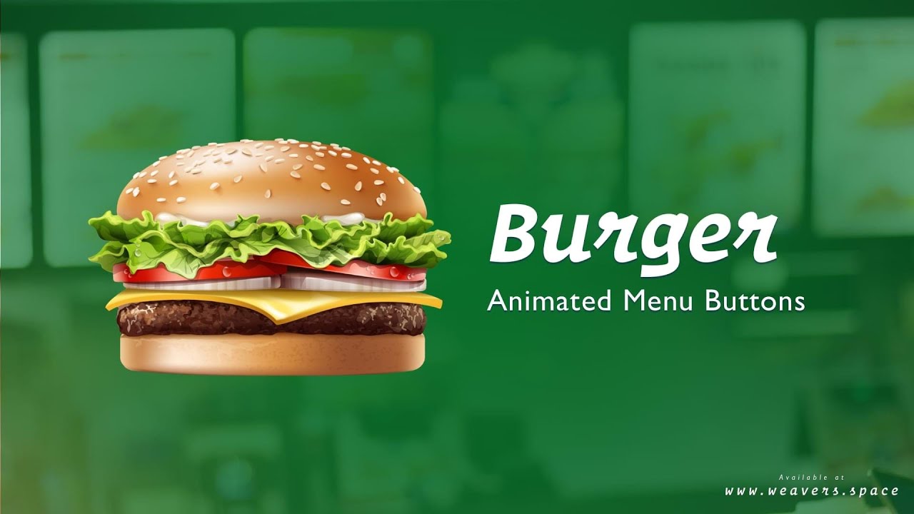 Burger - Animated Hamburger Menu Buttons