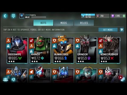 Bot Tier List by Class - Transformers: Forged to Fight