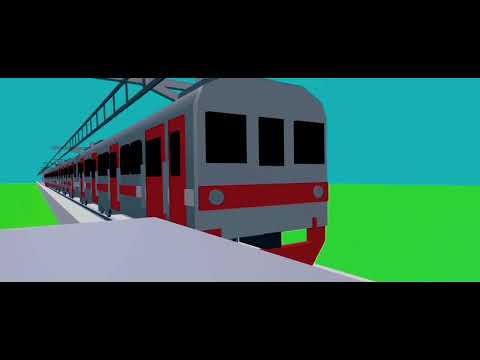 Animasi Kereta KRL 5SF Di Prisma 3D