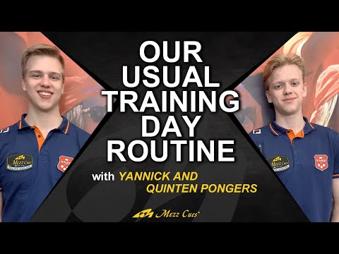 Our usual training day routine with Yannick and Quinten Pongers | Pro Pool Lesson | Mezz Cues