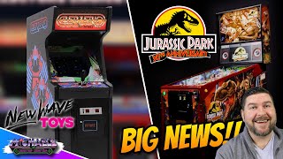 Berzerk is New Wave Toys Next Replicade & Jurassic Park 30th Anniversary Stern Pinball First Look!