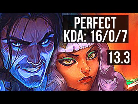 SYLAS vs QIYANA (MID) | 16/0/7, Legendary, 400+ games | KR Master | 13.3