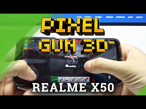 Pixel Gun 3D Gameplay - How it works on Realme X50?