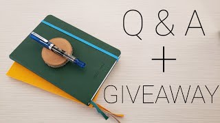 Fountain Pen Q & A Session & Giveaway!