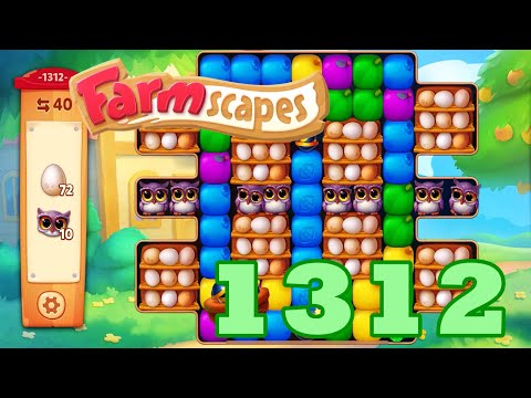 Farmscapes Level 1312 HD Gameplay Walkthrough | 3 - match game | android | ios | pc | GameGo Game