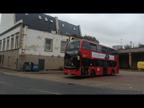 (Full route Visual) Go Ahead route 35 Clapham Junction-Shoreditch (EH57, YX16OCO) Enviro 400 MMC