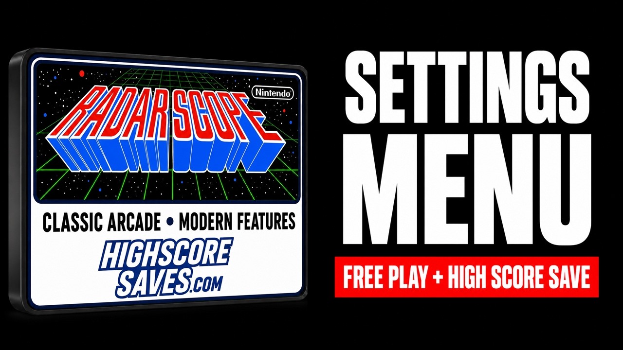 Radarscope settings menu video guide