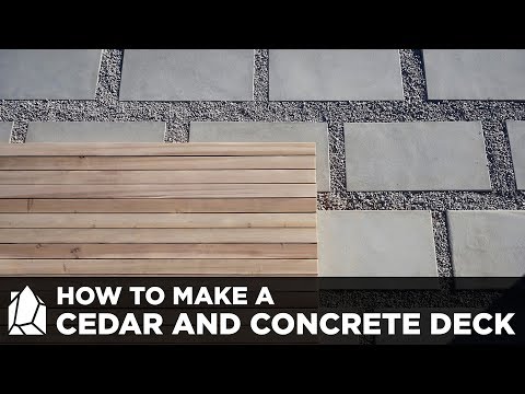 How to Make Concrete Patio Pavers and a Solid Cedar Deck Video