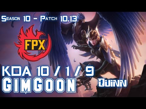 FPX GimGoon QUINN vs JAX Top - Patch 10.13 KR Ranked