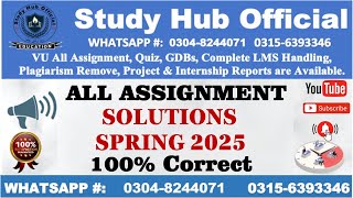 MTH634 Assignment 1 solution Spring 2025 By Dr Minahal Arshad, MTH634 Assignment 1 solution 2025, MT