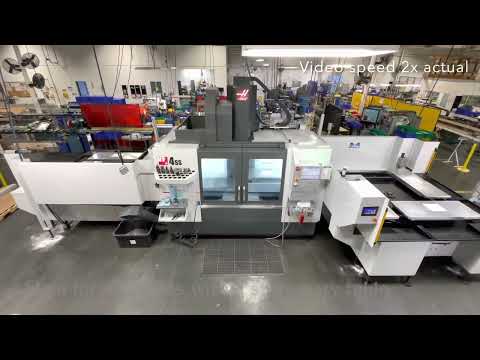 #MIDACO Dual Shuttle Automatic Rotary 4-Pallet Pool on #HAAS VF-4SS #VMC #CNC #automation