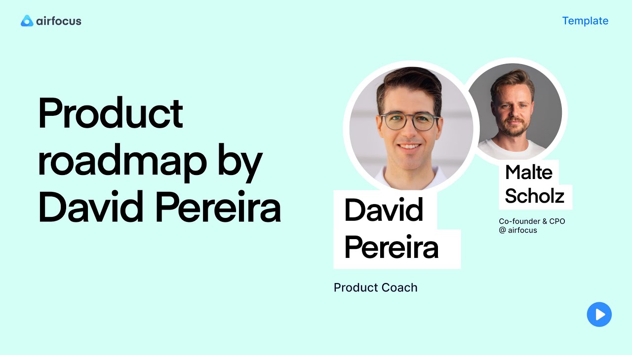 Product roadmap template by David Pereira