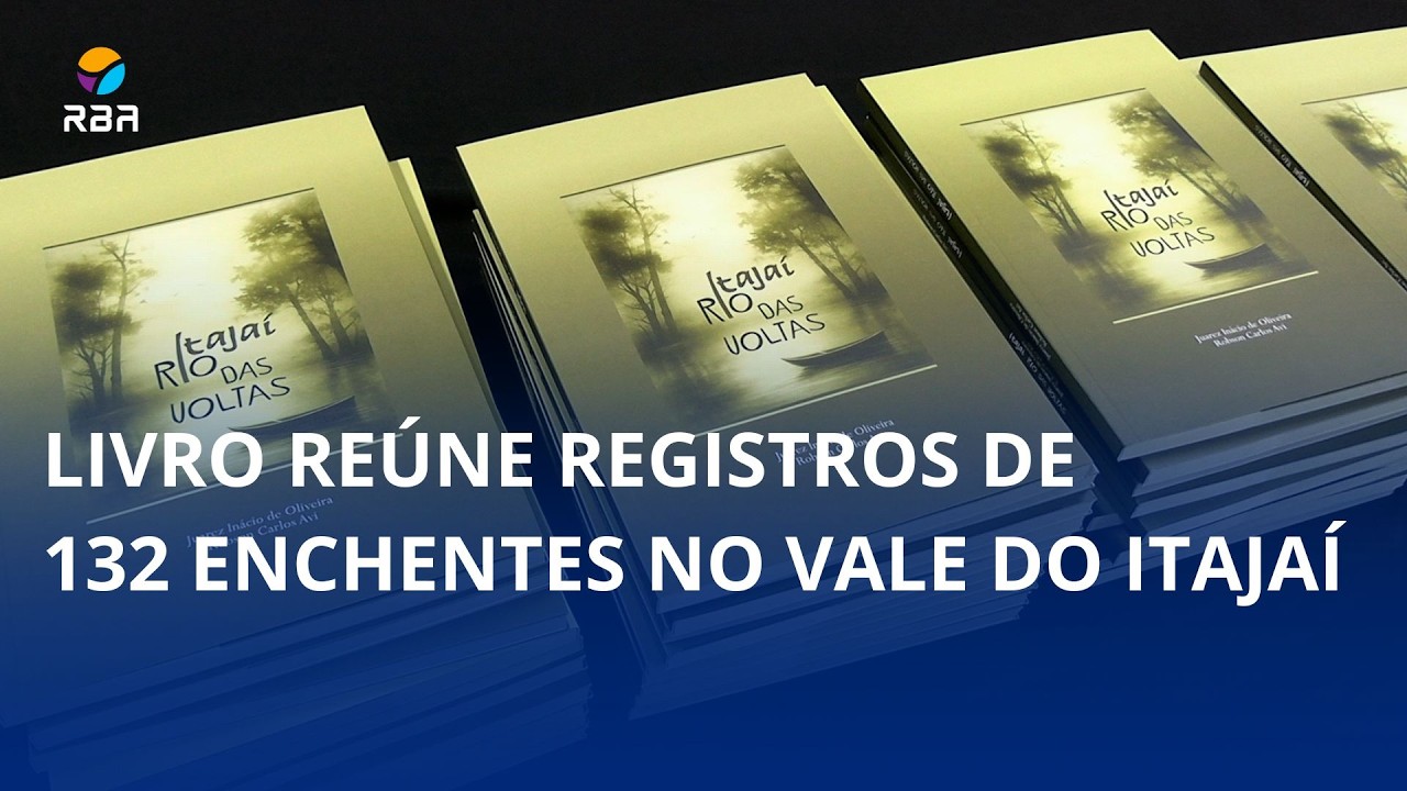 Itajaí Rio das Voltas 📚 Livro reúne registro de 132 enchentes!