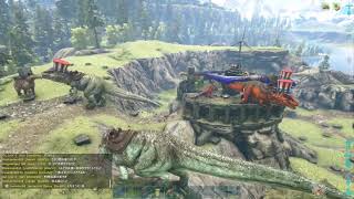 ARK 非公式pvp  4人VSサーバー　このサーバーのアルファは私達！！